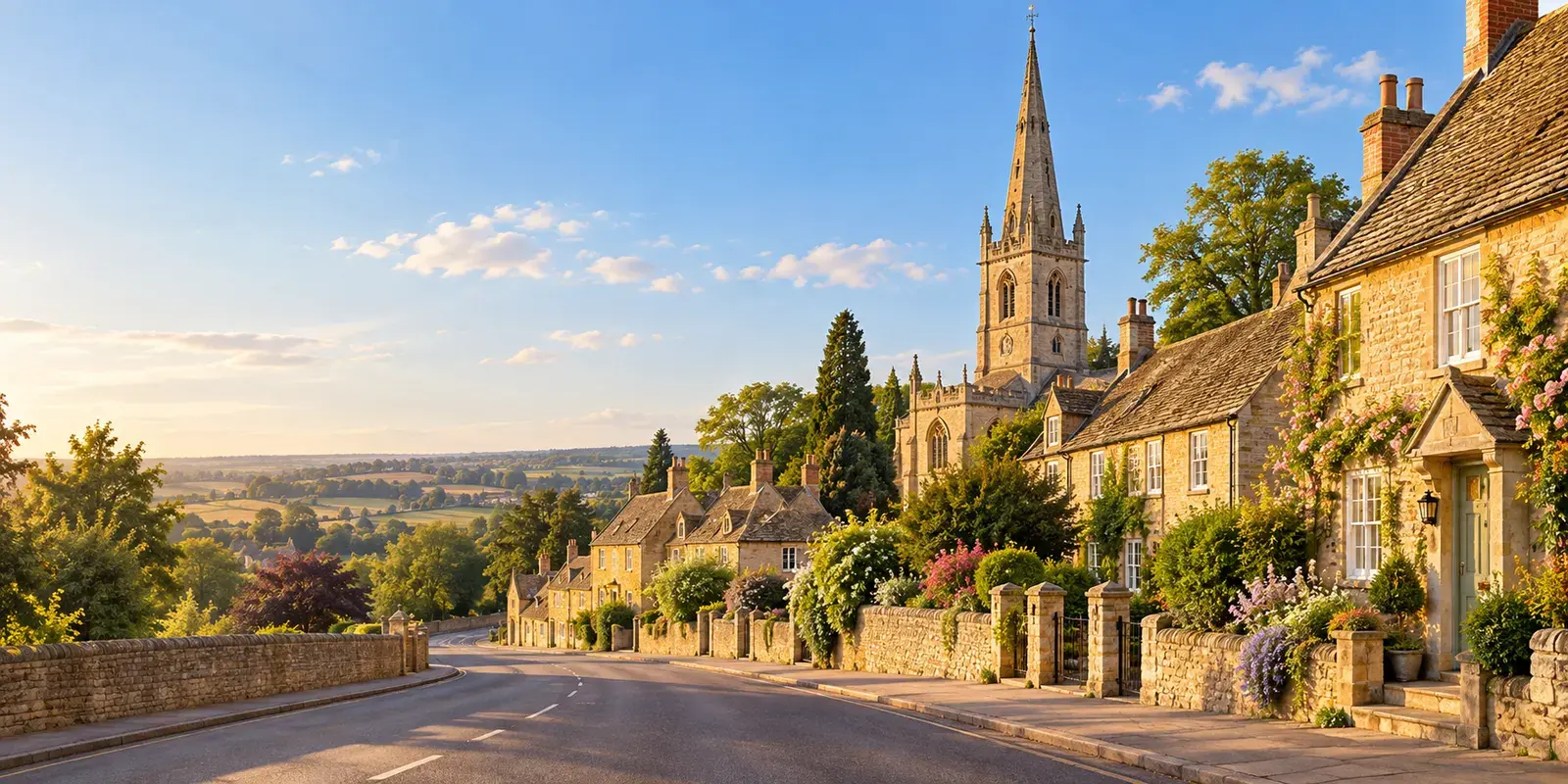 AI illustration inspired by Finedon, Northamptonshire