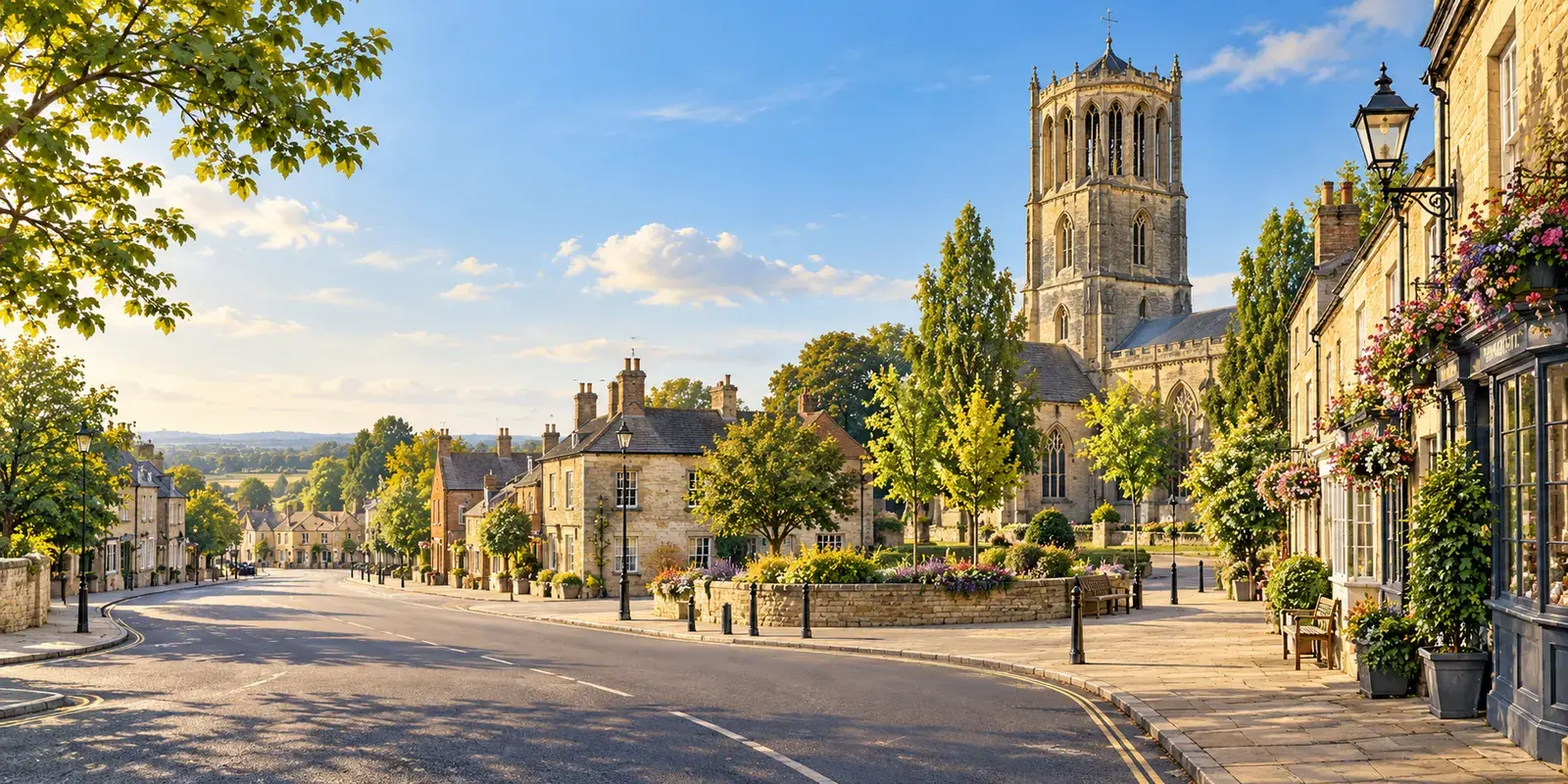 AI illustration inspired by Irthlingborough, Northamptonshire