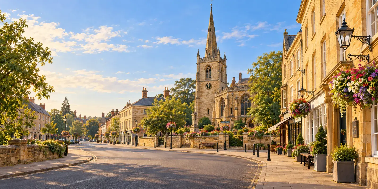 AI illustration inspired by Towcester, Northamptonshire